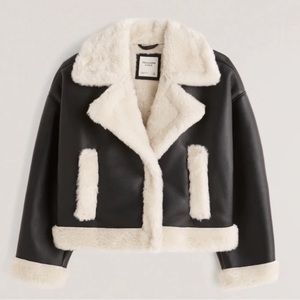 Abercrombie Sherpa Leather Jacket